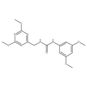 1-((4,6-Dimethoxy-1,3,5-triazin-2-yl)methyl)-3-(3,5-dimethoxyphenyl)urea Structure
