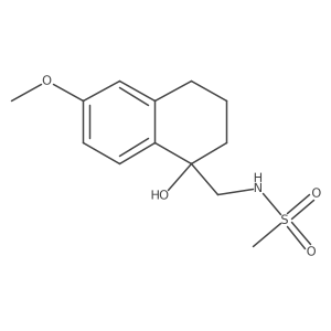 N-((1-hydroxy-6-methoxy-1,2,3,4-tetrahydronaphthalen-1-yl)methyl)methanesulfonamide Structure