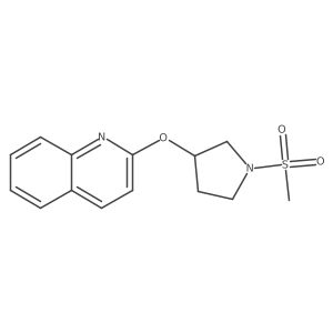 2-((1-(Methylsulfonyl)pyrrolidin-3-yl)oxy)quinoline结构式