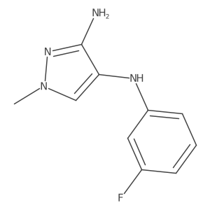 N4-(3-Fluorophenyl)-1-methyl-1H-pyrazole-3,4-diamine结构式