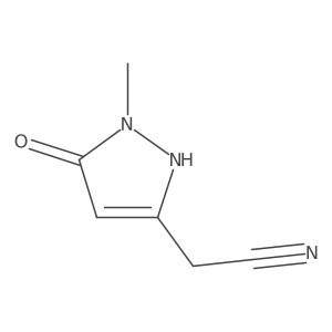 1H-Pyrazole-3-acetonitrile, 5-hydroxy-1-methyl- Structure