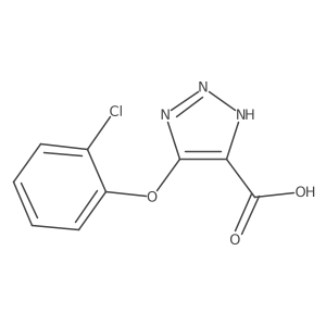 5-(2-Chlorophenoxy)-1H-1,2,3-triazole-4-carboxylic acid结构式
