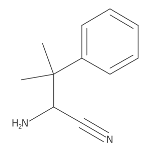 2-Amino-3-methyl-3-phenylbutanenitrile结构式