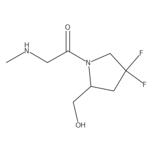 1-(4,4-Difluoro-2-(hydroxymethyl)pyrrolidin-1-yl)-2-(methylamino)ethan-1-one Structure