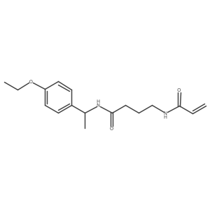 N-[1-(4-ethoxyphenyl)ethyl]-4-(prop-2-enamido)butanamide结构式