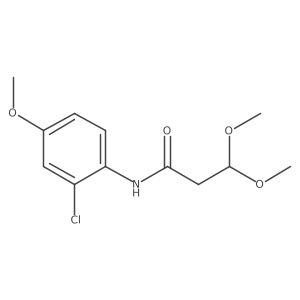 N-(2-Chloro-4-methoxyphenyl)-3,3-dimethoxypropanamide结构式