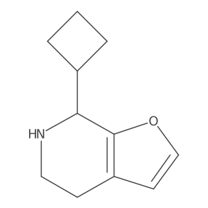 7-cyclobutyl-4H,5H,6H,7H-furo[2,3-c]pyridine Structure