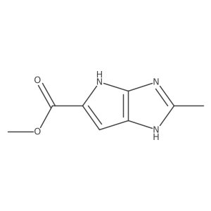 Methyl 2-methyl-3,4-dihydropyrrolo[2,3-d]imidazole-5-carboxylate结构式