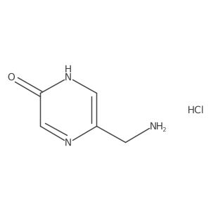 5-(Aminomethyl)pyrazin-2(1H)-one hydrochloride Structure