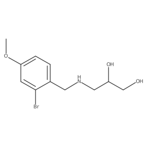 (2R)-3-{[(2-bromo-4-methoxyphenyl)methyl]amino}propane-1,2-diol Structure