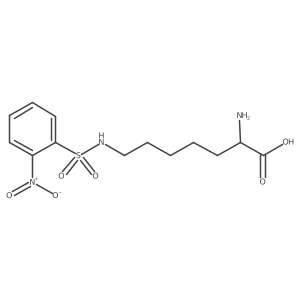2-Amino-7-(2-nitrobenzenesulfonamido)heptanoic acid Structure
