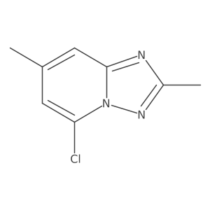 5-Chloro-2,7-dimethyl-[1,2,4]triazolo[1,5-a]pyridine结构式