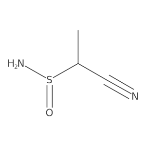 1-Cyanoethane-1-sulfinamide结构式