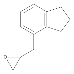 2-[(2,3-dihydro-1H-inden-4-yl)methyl]oxirane结构式