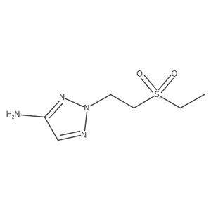 2-[2-(ethanesulfonyl)ethyl]-2H-1,2,3-triazol-4-amine Structure