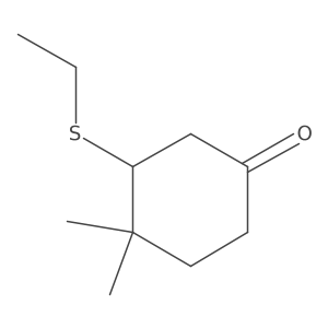 3-(Ethylsulfanyl)-4,4-dimethylcyclohexan-1-one结构式