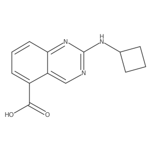 2-(Cyclobutylamino)quinazoline-5-carboxylic acid结构式