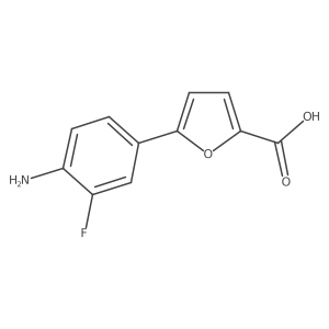 5-(4-Amino-3-fluorophenyl)furan-2-carboxylic acid Structure