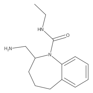 2-(aminomethyl)-N-ethyl-2,3,4,5-tetrahydro-1H-1-benzazepine-1-carboxamide Structure