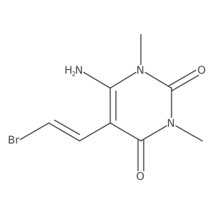 6-Amino-5-(2-bromoethenyl)-1,3-dimethyl-1,2,3,4-tetrahydropyrimidine-2,4-dione Structure