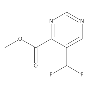 Methyl 5-(difluoromethyl)pyrimidine-4-carboxylate Structure