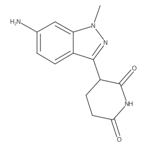 3-(6-amino-1-methyl-1H-indazol-3-yl)piperidine-2,6-dione Structure
