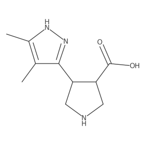 4-(4,5-dimethyl-1H-pyrazol-3-yl)pyrrolidine-3-carboxylic acid Structure