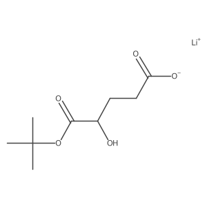 Lithium(1+) ion 5-(tert-butoxy)-4-hydroxy-5-oxopentanoate结构式