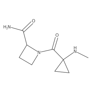 1-[1-(Methylamino)cyclopropanecarbonyl]azetidine-2-carboxamide Structure