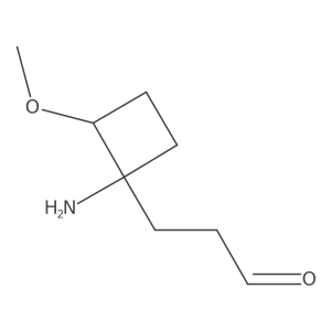 3-(1-Amino-2-methoxycyclobutyl)propanal Structure