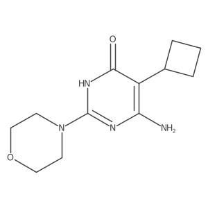6-Amino-5-cyclobutyl-2-(morpholin-4-yl)-3,4-dihydropyrimidin-4-one Structure