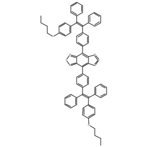 4,8-Bis[4-[2-(4-butoxyphenyl)-1,2-diphenylethenyl]phenyl]-2|E4|A2-benzo[1,2-c:4,5-c']bis[1,2,5]thiadiazole Structure