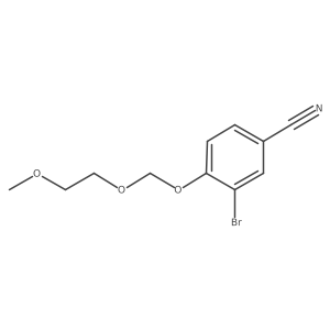3-Bromo-4-(2-methoxyethoxymethoxy)-benzonitrile Structure