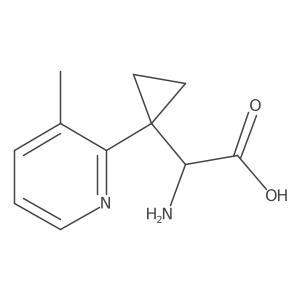 2-Amino-2-[1-(3-methylpyridin-2-yl)cyclopropyl]acetic acid Structure