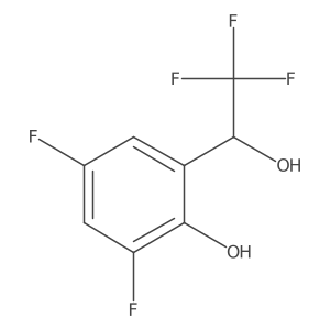 2,4-Difluoro-6-(2,2,2-trifluoro-1-hydroxyethyl)phenol结构式