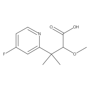 3-(4-Fluoropyridin-2-yl)-2-methoxy-3-methylbutanoic acid结构式