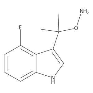 O-[2-(4-fluoro-1H-indol-3-yl)propan-2-yl]hydroxylamine Structure