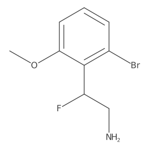 2-(2-Bromo-6-methoxyphenyl)-2-fluoroethan-1-amine结构式