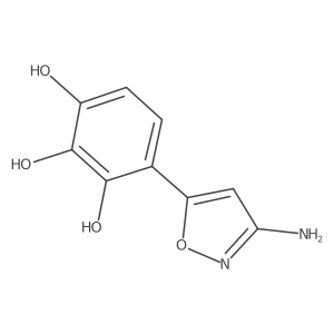 4-(3-Amino-1,2-oxazol-5-yl)benzene-1,2,3-triol Structure