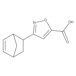 3-{Bicyclo[2.2.1]hept-5-en-2-yl}-1,2-oxazole-5-carboxylic acid结构式