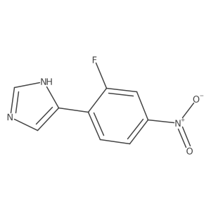 4-(2-fluoro-4-nitrophenyl)-1H-imidazole结构式