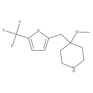 4-Methoxy-4-{[5-(trifluoromethyl)furan-2-yl]methyl}piperidine结构式