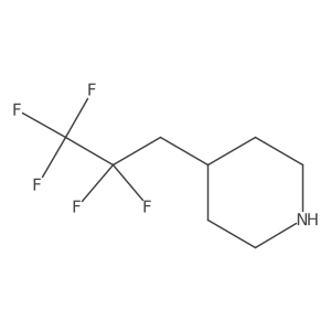 4-(2,2,3,3,3-Pentafluoropropyl)piperidine结构式