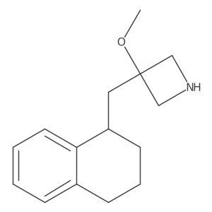 3-Methoxy-3-[(1,2,3,4-tetrahydronaphthalen-1-yl)methyl]azetidine结构式
