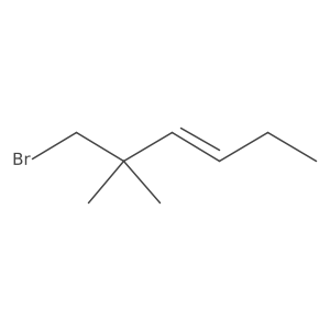 1-Bromo-2,2-dimethylhex-3-ene结构式