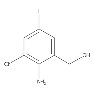 2-amino-3-chloro-5-iodoBenzenemethanol结构式