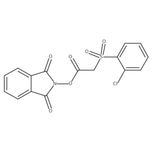 1,3-dioxo-2,3-dihydro-1H-isoindol-2-yl 2-(2-chlorobenzenesulfonyl)acetate Structure