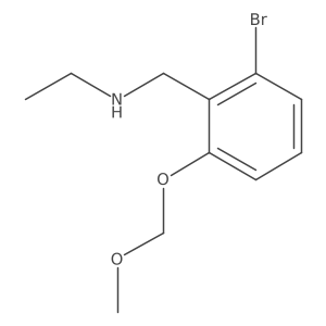 2-Bromo-N-ethyl-6-(methoxymethoxy)benzenemethanamine Structure