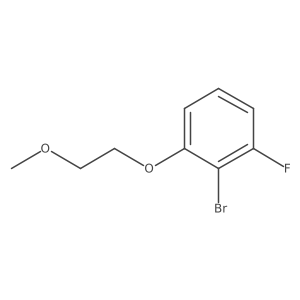 2-Bromo-1-fluoro-3-(2-methoxyethoxy)benzene结构式