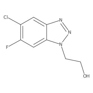 2-(5-chloro-6-fluoro-1H-1,2,3-benzotriazol-1-yl)ethan-1-ol Structure